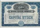 USA 10 Shares Magma Copper Company 1925, Aktie Wertpapier -