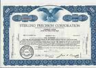 USA 100 Shares Sterling Precision Corporation 1962, Aktie Wertpapier -