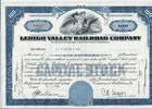 USA 100 Shares lehigh valley railroad Company 1956, Aktie Wertpapier -