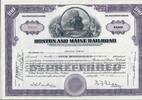 USA 100 Shares Boston and Maine Railroad 1956, Aktie Wertpapier -