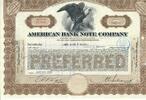 USA 10 Shares American Bank Note Company 1939, Aktie Wertpapier -