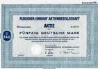 Deutschland 50 DM Fleischer-Einkauf Aktiengesellschaft 1975, Aktie Wertpapier -