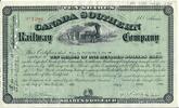 Kanada 10 Shares Canada Southern Railway Company 1940, Aktie Wertpapier -