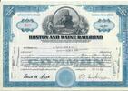 USA 45 Shares Boston und Maine Railroad 1954, Aktie Wertpapier -