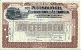 USA 45 Shares The Pittsburgh, Youngstown and Ashtabula Railway Company 1959, Aktie Wertpapier -
