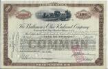 USA 100 Shares The Baltimore und Ohio Railroad Company 1931, Aktie Wertpapier -