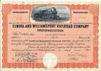 USA 65 Shares Elmira and Williamsport Railroad Company 1936, Aktie Wertpapier -