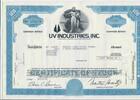 USA 1 Share UV Industries, Inc. 1977, Aktie Wertpapier -
