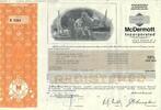 USA 2000 Dollars Share McDermott Incorporated 1983, Aktie Wertpapier -