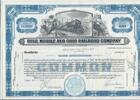 USA 100 Shares Gulf, Mobile and Ohio Railroad Company 1965, Aktie Wertpapier -