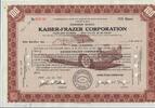 USA 100 Shares Kaiser-Frazer Corporation 1946, Aktie Wertpapier -