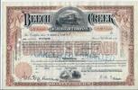 USA 15 Shares Beech Creek Railroad Company 1936, Aktie Wertpapier -