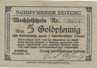 Deutschland Deutsches Reich 5 Goldpfennig Notgeld Schiffbek Schleswig-Holstein, Verlag der Schiffbeker Zeitung -