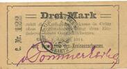 Deutschland Deutsches Reich 3 Mark Notgeldschein Notgeld Grätz Posen Schlesien -