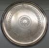Dänemark Silberschale Antik Vintage 800er Großes Silbertablett 830er Silber Tablett, fein verziert, mit Gravur -