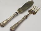 Silberbesteck Antik Rokoko Tortenschneider Tortengabel 800er Silber Kuchenmesser Tortenbesteck -