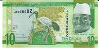 Gambia 10 Dalasis o.D.(2015) Banknote Geldschein unc 12,00 EUR Differenzbesteuert nach §25a UStG zzgl. 3,00 EUR Versand