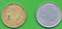 Frankreich 1 5 Franc 2 Stück Münzen -