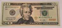 USA - Vereinigte Staaten v. Amerika $ 20 Dollars Geldschein Banknote -