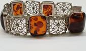 Damenarmband 835er Silber Armband Natur Bernstein Bernsteinschmuck Amber Butterscotch كهرمان 琥珀 kehribar -