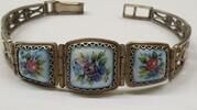 Antikes Damenarmband Armband Antik mit Porzellan Armschmuck -