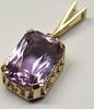 Goldanhänger Anhänger 585 , 14K er Gold mit Amethyst -
