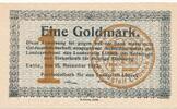 Deutschland Deutsches Reich 1 Goldmark Notgeldschein Notgeld Eutin Schleswig-Holstein -