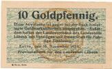 Deutschland Deutsches Reich 10 Goldpfennig Notgeldschein Notgeld Eutin Schleswig-Holstein -