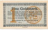 Deutschland Deutsches Reich 1 Goldmark Notgeldschein Notgeld Eutin Schleswig-Holstein -