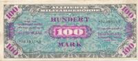 Deutschland Drittes Reich 100 Mark Banknote UdSSR Druck ohne F, - vor KN 8 Stellig, unter allierter Besatzung -