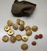 Deutschland Drittes Reich II.WK Militaria 14 Stück alte Knöpfe Kriegsmarine Uniform Knopf , D: 2,4 cm , Kriegsmarine -