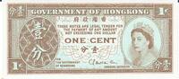 Hong Kong 1 Cent Banknote Geldschein -