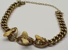 Silberarmband 800, Antik Armband Grandel 800er vergoldet Grandelschmuck -