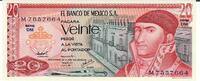 Mexiko 20 Veinte Banknote Geldschein -