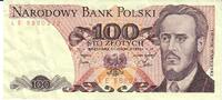 Polen 100 Zloty Banknote Geldschein -