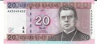 Litauen 20 Litu Banknote Geldschein -