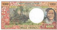 Neukaledonien 1000 Francs Banknote Geldschein -