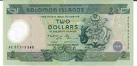 Solomon Inseln 2 Dollars Banknote Geldschein (Silver Jubiläum) -