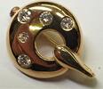 Goldschmuck mit Brillanten Nadel Brosche Anhänger 585er Gold mit 0,90 ct Brillanten Antstecknadel 14K -