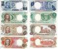 1,5,10,20 Piso o.D.(1949-69) Philippinnen Banknote Geldschein 1x1 Piso, 1x5 Piso, 1x10 Piso, 1x20 Piso (unc, 1949) LOT unc
