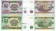 Tadschikistan 20, 50 Rubles Banknote Geldschein 1 Stück 20 Rubles, 1 Stück 50 Rubles (unc) -