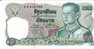 Thailand 20 Baht Banknote Geldschein -