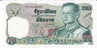 Thailand 20 Baht Banknote Geldschein -