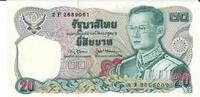 Thailand 20 Baht Banknote Geldschein -