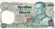Thailand 20 Baht Banknote Geldschein -