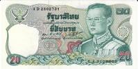 Thailand 20 Baht Banknote Geldschein -