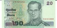 Thailand 20 Baht Banknote Geldschein -