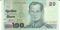 Thailand 20 Baht Banknote Geldschein -
