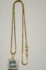 Goldschmuck Kette 14K 585er Gold Goldkette mit Anhänger Schlangenkette L: 44 cm -