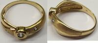 Damenring Ring 333er Gold Goldring Opal 8 Karat -